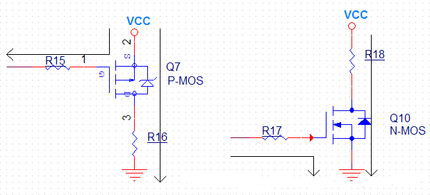 三極管驅(qū)動(dòng)電路，MOS管驅(qū)動(dòng)電路