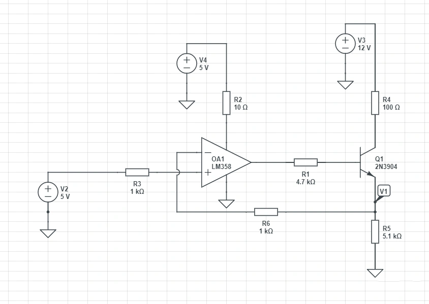 op amp,三極管,恒流源電路