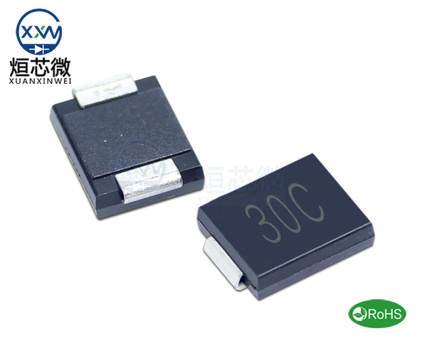 1.5SMC30CA參數,TVS二極管1.5SMC30CA瞬態抑制二極管
